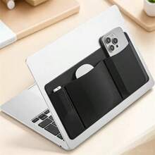 Pocket Mouse Holder For Laptop, Laptop Storage Sleeve, SSD HDD Cable Organizer, Reusable Adhesive Compact Elastic Pouch, Computer Accessories, Self-Adhesive Mouse Storage Bag, Laptop Portable Hard Drive Storage Bag, Digital Accessories Organizer Pouch - View 3