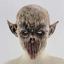 1 buah Topeng Lateks Vampir Horor Halloween, Topeng Wajah Zombie Menakutkan untuk Pesta Cosplay - MultiWarna - View 11