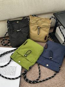 Workwear Small Square Bag 2025 New Korean Version Of The Student Mobile Phone Japanese Ins Fresh Cross-Body Bag - Multicolor - View 7