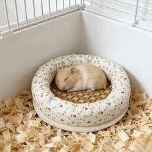 1 Set Hamster Summer Cooling Mat, Perfect Hideout Or Ice Nest, Suitable For Hamsters And Guinea Pigs, Breathable Heat-Resistant Comfortable Durable, Cage Accessory, Essential For Hot Weather, Suitable For Small Pet Home - A - View 1