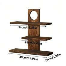 3-Tier Solid Wood Perfume Rack, Cosmetic Display Tray, Suitable For Home Decor, Jewelry Display, Cosmetic Storage And Ornament Placement, Also For Tea And Snacks, Kitchen Storage, Garden Tray - View 14