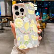 [Livrare 24h din DE/FR/ES] Husa pentru telefon Apple 17 16 15 Promax 21 22 23 24 25 26 Ultra Galaxy - Noua husă Apple Lemon pentru iPhone 16 Pro Max, 16 Plus, 15 Pro, 14, 13, 12 și 11, cu atracție magnetică - A - Vizualizare 4