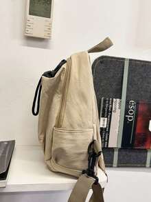 大容量黑灰色中性斜挎包 | 科技風胸包附圓形口袋 | 多口袋可調節式肩帶 - 彩色 - 查看 8