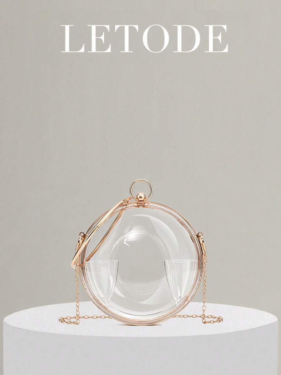 Mini Round Transparent Chain Handbag