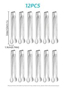 1/4/8/12Pcs Extended Long Handle Metal Sugar Tongs, Mirror Polished Stainless Steel Ice Cube Serving Tongs For Bar Coffee Tea Buffet Party Candy Serving - - - View 15