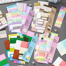 Korean Style Ins Aesthetic Planner Sticker Set, Minimalist Planner Label Stickers, Journal Decoration Material Sticker Pack - 1 Set - View 1