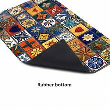 1pc Pattern Printed Diatomaceous Earth Kitchen Mat, Absorbent Kitchen Floor Mat, Kitchen Rug, Sink Front Mat, Suitable For Kitchen, Bathroom, Entryway, Hallway, Laundry Room And Home Decor - Multicolor - View 9