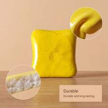 1pc Random Color/Soft & Comfortable Toast-Shaped Squeeze Toy, Perfect For Stress Relief, Suitable As Birthday Gift, Holiday Gift, Daily Surprise Gift, Creative Desk Decor And Party Favor. Toast-Shaped Squeeze Toy For Spring And Summer, With Ultra-Soft Butter Toast Texture, Helps You Relax Your Mind And Body. Stress Relief Squeeze Toy, Pink Version Suitable For Birthday, Holiday Gift, Daily Surprise Gift, Also As Creative Desk Decor And Party Favor, Perfectly Fits Spring And Summer. - Multicolor - View 7
