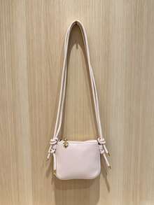Girl's Mini Crossbody Bag, Versatile Solid Color Soft PU Material Small Square Bag, Lightweight Lipstick Coin Purse, Suitable For Daily Use - A - View 12