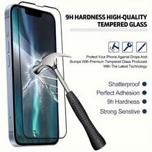 2 peças Protetor de Ecrã de Vidro Sinterizado com Dureza 9H, Desenvolvido para iPhone 11 até 16 Pro Max - Com Superfície Lisa, Tecnologia Antimanchas de Impressão Digital, Resistência a Estilhaçamento, Proteção Contra Riscos e Instalação Fácil - 2 unidades - Ver 4