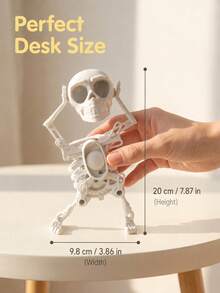 Decoração de Esqueleto Balançante de Halloween, Figura de Esqueleto Dançante de Plástico Branco, Adequada para Decoração de Mesa de Festa de Terror - multicolorido - Visão 9