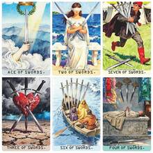 Classic Smith Waite Tarot Cards Mi Yin Series 78Pcs Complete Tarot Deck Beginner Divination Oracle Board Game - Multicolor - View 5