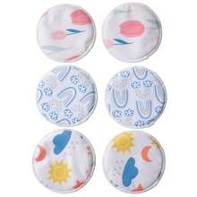 Randomly Reusable Breastfeeding Pads For Pregnant Girl - Soft And Washable, With 4.7-Inch Nursing Breast Pads, And A Complimentary Mini Storage Bag ﻿ - Multicolor - View 6