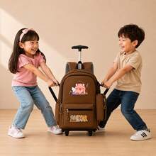Mochila Escolar Infantil com Rodinhas e Estojo Lateral - mochila com rodinha mod5 - Visão 5