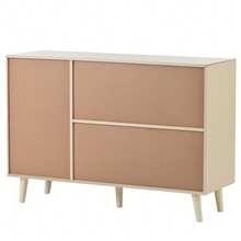 Modern Sideboard Offwhite 120cm With Doors And Drawers - White - View 3