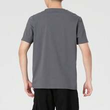 Skechers Men's Lightweight Ice-Cool Quick-Dry Crew Neck Short Sleeve T-Shirt - Dark Grey - View 3