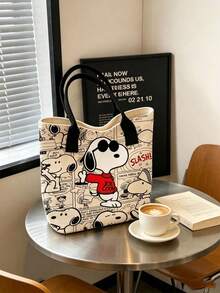 SNOOPY 1件防水化妝包，旅行化妝收納袋，返校/生日/節日禮物 - 彩色 - 查看 8
