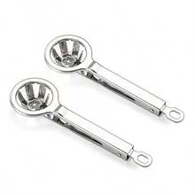 1pc 304 Stainless Steel Egg Slicer, Century Egg Halving Cutter, Thickened Hexagonal Egg Slicer - A - View 3