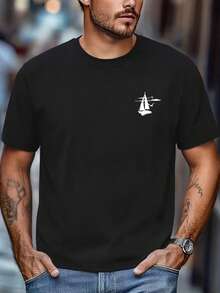 Men Outdoor Tees & Tanks - 黑色 - 查看 1