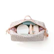 2 in 1 Blumen-Windeltasche Windel-Kinderwagen-Organizer mit Wickelauflage für Jungen und Mädchen, gesteppte Wickeltasche Windeltasche Reise-Aufbewahrungstasche für Outdoor - Verschiedenfarbig - Übersicht 9