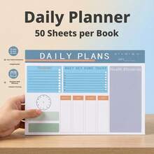 Minimalist Weekly Task List Planner, Includes Weekly Schedule, Timetable, Study Schedule, Memo, Colorful Printed Logo, Multi-Purpose Notebook - Smooth Writing, Easy-Tear High-Quality Paper - Suitable For Work, Study And Home Use, Office Supplies, Smooth Writing, Back To School Essentials - Multicolor - View 4