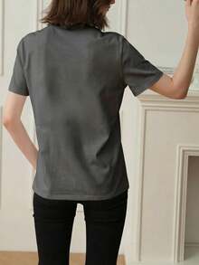 Women T-Shirts - Dark Gray 1 - View 4