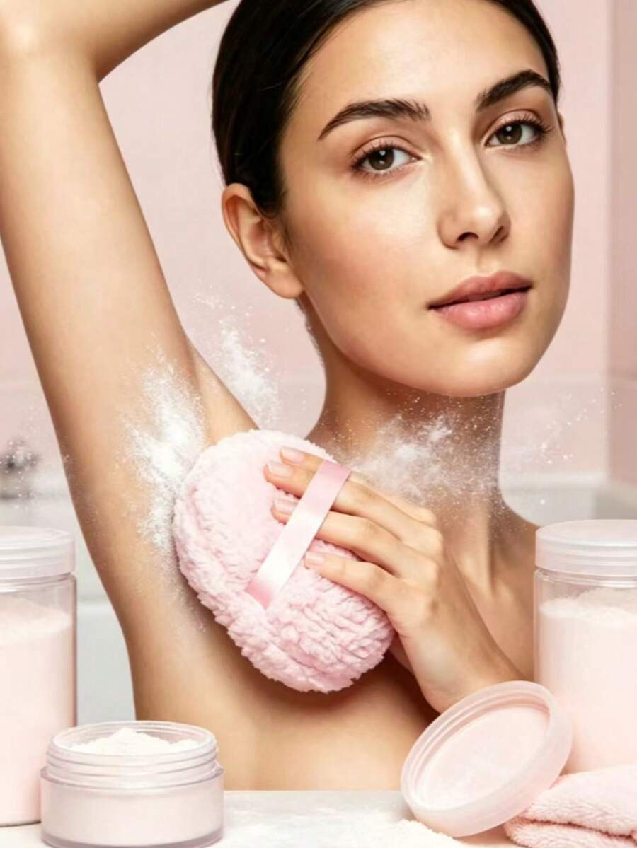 1pc Large Super Soft Powder Puff, Multiple Colors Available, Suitable For Talcum Powder, Loose Powder, Skincare Products And Pressed Powder - Multicolor - View 1