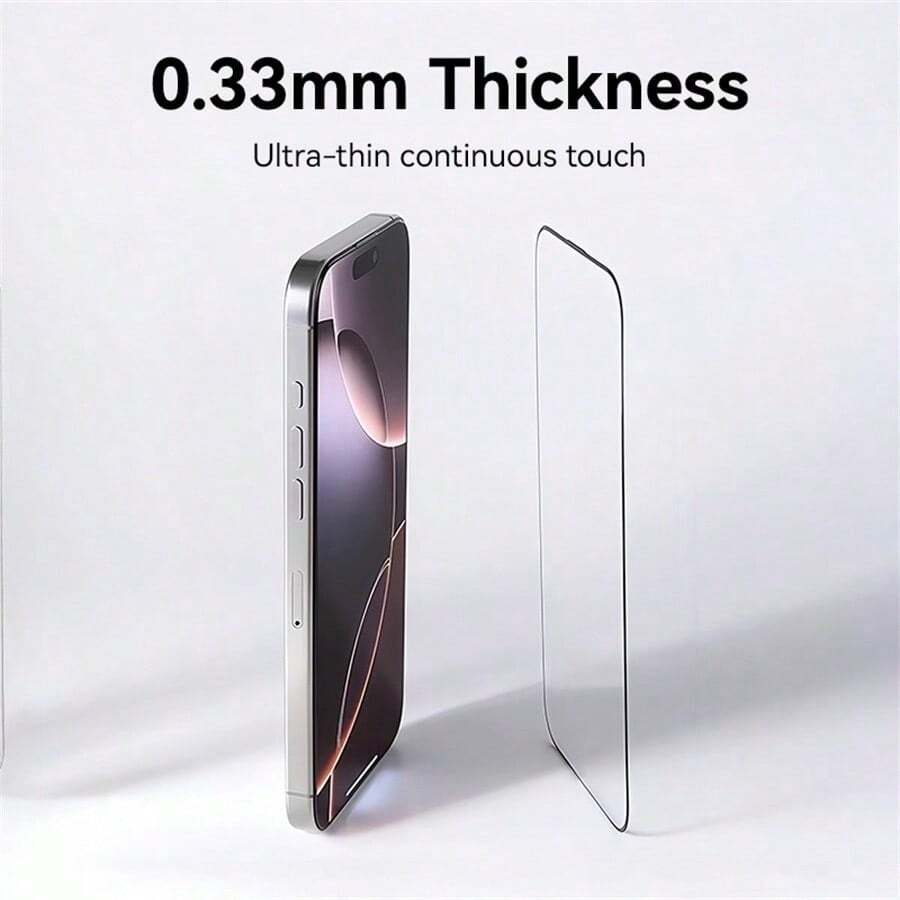 2 Stück 9D Panzerglas mit Vollabdeckung, kompatibel mit iPhone 17, 16, 15, 14 Plus, 13, 12, 11 Pro Max, XS, X und XR Serie, Displayschutzfolie mit klarem Klebstoff, transparent, kratzfest, blasenfreie Installation, staubdichtes Design für Ohrhörer. - 2 Stück - Übersicht 1