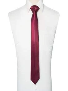 1 buah Dasi Pria Satin Mengkilap Tipis, Warna Polos dengan Tepi Tipis, Dasi Jas Formal Warna Kontras, Cocok untuk Pernikahan dan Bisnis - MultiWarna - View 3