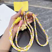 2pcs/1set Colorful Braided Crossbody Phone Lanyard, Detachable & Adjustable Halter, With Phone Connector, Portable Anti-Loss Hands-Free Phone Shoulder Strap, Women's Girls Commute Travel Phone Accessory Gift, Halloween, Christmas - Multicolor - View 24