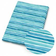 1件海岸海灘印花布料 - 59 X 19.68 英吋 (150 X 50 公分) 預裁切聚酯纖維布料，水彩貝殼與海浪圖案 - 適用於縫製、剪貼簿、桌布與手工藝 - 貝殼 - 查看 8