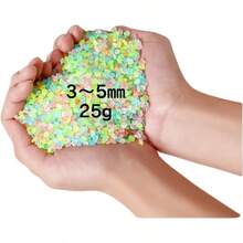 夜光砂 蓄光ストーン ミックスカラー 25g 1, 000粒 7色入り 3〜5mm レジン 手芸 クラフト デコレーション 夜光ビーズ ND - 0266 - R02 - MIX - 25g - 25グラム (3-5mm) - チェックする 1
