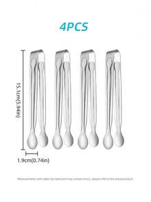 1/4/8/12Pcs Extended Long Handle Metal Sugar Tongs, Mirror Polished Stainless Steel Ice Cube Serving Tongs For Bar Coffee Tea Buffet Party Candy Serving - - - View 16