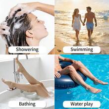 CureSquad Widen Waterproof Cast Covers Shower Leg Reusable Shower Sleeve Leg After Surgery, Double Deep-Grooved Anti-Slip Strips On Sole, Watertight Adult Cast Protector - Blue - View 6