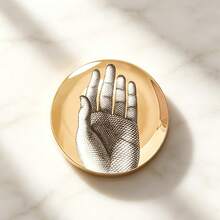 [Creative Decorative Plates]Round Decorative Plate Set | Creative Pattern Opera Star Series Art Wall Hanging Plates & Tabletop Decor - 1PC - View 6
