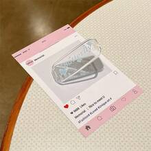 1pc Ins Style Mirror Makeup Phone Stand Phone Case Back Adhesive Foldable Bracket Anti-Drop Desktop Back Sticker Portable - Multicolor - View 20