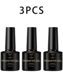 COLOURSMILE Starry Sky Foil Transfer Gel, Stiker Foil Kuku Perekat Kuat, Gel Perawatan Kuku yang Dikeringkan dengan Lampu LED - Clear - View 8