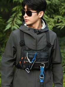 Multi-Color Option Functional Chest Rig Bag Waterproof Nylon Chest Harness Bag Hip Hop Street Front Chest Bag For Men Women,Gym Bag - Multicolor - View 3