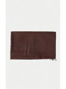 Noxbound Solid Color Tassel Scarf Shawl Travel Gift Solid Color Bamboo Knot Scarf For Women 1pc - Coffee Brown - View 4