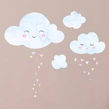 1pc Cloud Wall Sticker, Perfect For Decorating Home, Room And Wall, With Self-Adhesive Backing, Waterproof And Easy To Remove - Multicolor - View 3