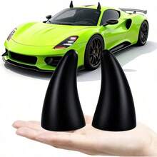 1 Pair 3D Black Devil Horn Car Stickers, Self-Adhesive Waterproof Vehicle Horn Decoration Accessories, Suitable For Halloween Party Decor - Multicolor - View 10