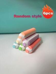 Cute Pencil-Shaped Eraser, Large Eraser, Colorful Eraser, Office Eraser, Drawing 2B Exam Eraser, Suitable For Home, Study, Office And Other Occasions. Multiple Styles, Randomly Shipped - A - View 9