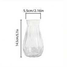 1pc Thickened Plastic Diamond Vase Home Decor Ornament Transparent Hydroponic Pothos Plant Flower Pot Transparent Style - 1PC - View 10