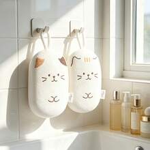 Soft Cat-Shaped Bath Sponge, Gentle Exfoliating Body Scrubber, Suitable For Sensitive Skin - Multiple Styles - View 2