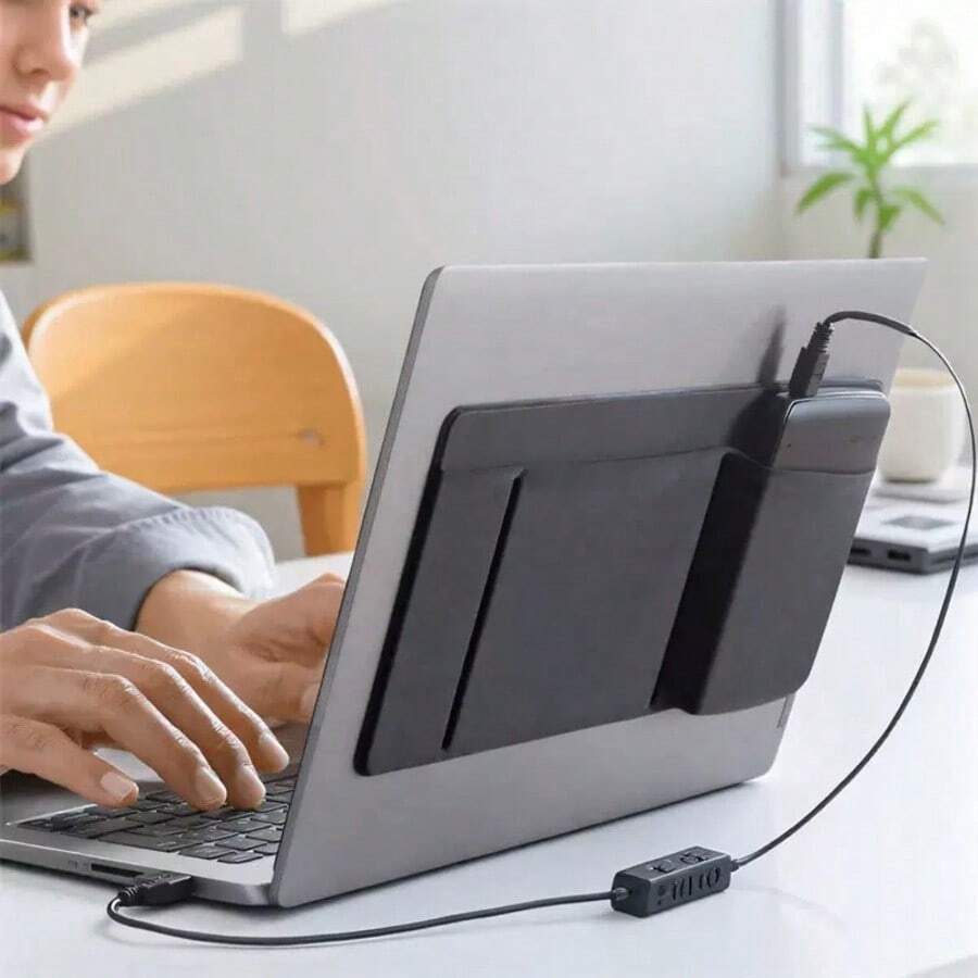 Pocket Mouse Holder For Laptop, Laptop Storage Sleeve, SSD HDD Cable Organizer, Reusable Adhesive Compact Elastic Pouch, Computer Accessories, Self-Adhesive Mouse Storage Bag, Laptop Portable Hard Drive Storage Bag, Digital Accessories Organizer Pouch