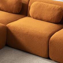Modular Sofa Chenille 3 Seat Camel - Caramel 3 Seat - View 9