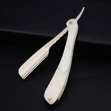 1PC Men Straight Razor Barber Shaving Knife Stainless Steel Shavette Beard Grooming Tool Professional Salon Wet Shave Replaceable Blade - Multiple Styles - View 4