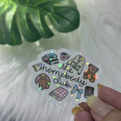 The Home Body Club. Sticker, Scratch-Resistant And Durable, Suitable For Laptops, Motorcycles, Toolboxes, Guitars, Scooters, Car Stickers, And Bumper Stickers. Stickers, Gift Gift, Toolbox Decals, Laptop Stickers, Playful Graphics, Fun Decals