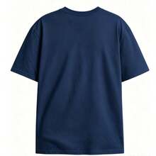 She's From Texas Graphic Top-Loose-Fit Easy Relaxed Style, - Navy Blue - View 2