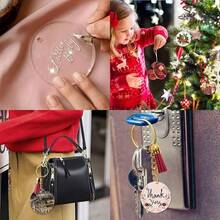 15枚透明アクリル板 丸 アクリルプレート 直径100mm 厚さ2. 5mm 保護紙付き DIY装飾 広告 看板 キーホルダー 置物 展示 クラフト素材 手工芸 DIY装飾 円盤 保護紙付き - 50mm - チェックする 7
